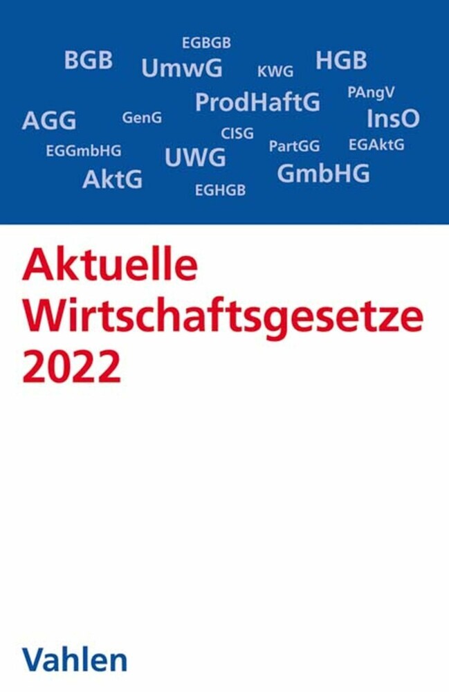 Aktuelle Wirtschaftsgesetze 2022 main product photo