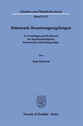 Belastende Benutzungsregelungen.