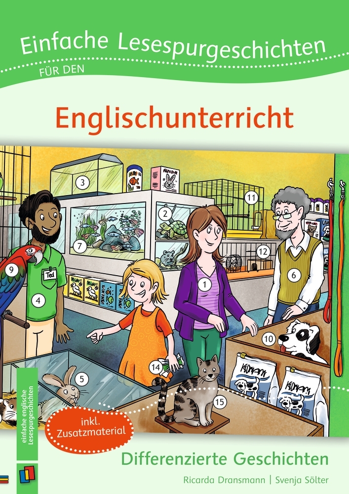 Einfache Lesespurgeschichten für den Englischunterricht main product photo