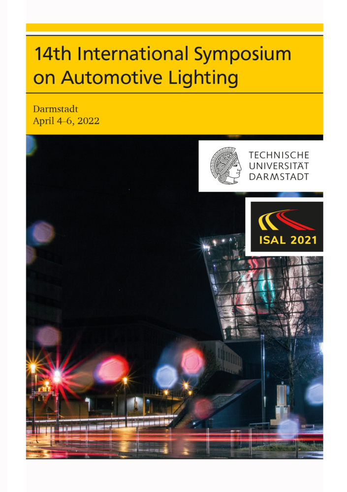 14th International Symposium on Automotive Lighting - ISAL 2021 - Proceedings of the Conference main product photo