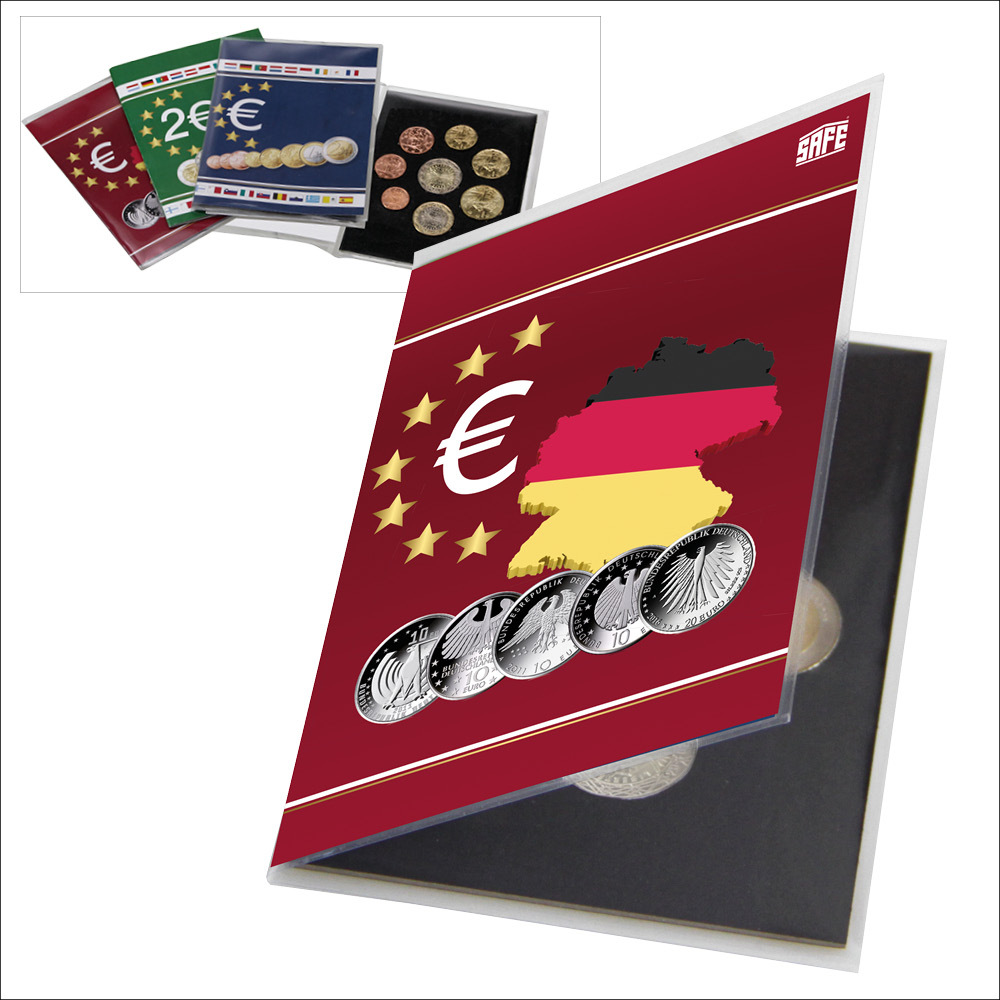 Münz-Karte und Schutzfolie für 5 Stück 10 oder 20-Euromünzen main product photo