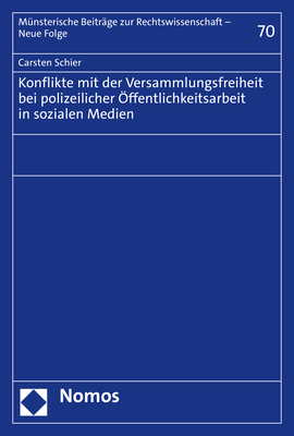 Konflikte mit der Versammlungsfreiheit bei polizeilicher Öffentlichkeitsarbeit in sozialen Medien main product photo