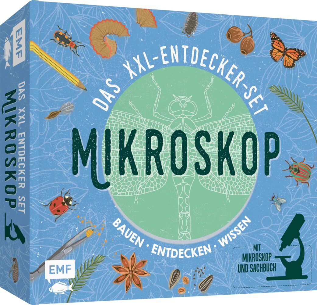 Das XXL-Entdecker-Set - Mikroskop: Mit Mikroskop, Linsen und Objektträgern + Sachbuch mit faszinierenden Experimenten main product photo