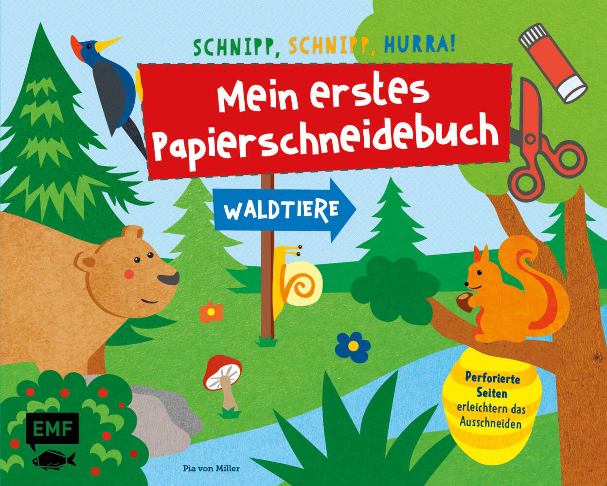 Schnipp, Schnipp, Hurra! Mein erstes Papierschneidebuch - Waldtiere main product photo