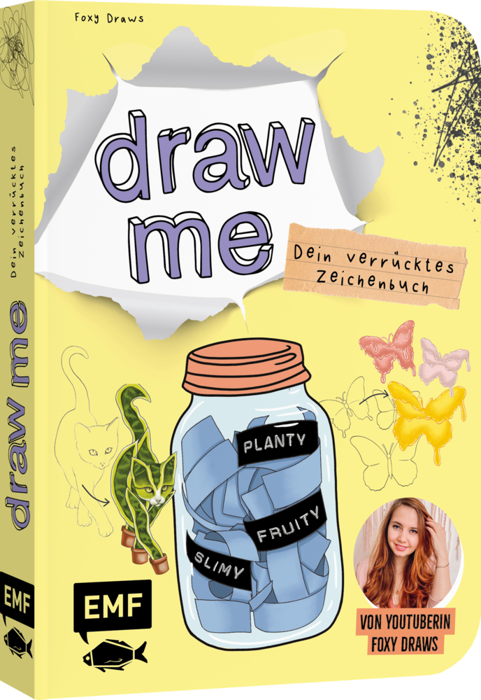 Dein verrücktes Zeichenbuch - Draw me ... fruity, slimy, shiny, planty - Von YouTuberin Foxy Draws main product photo