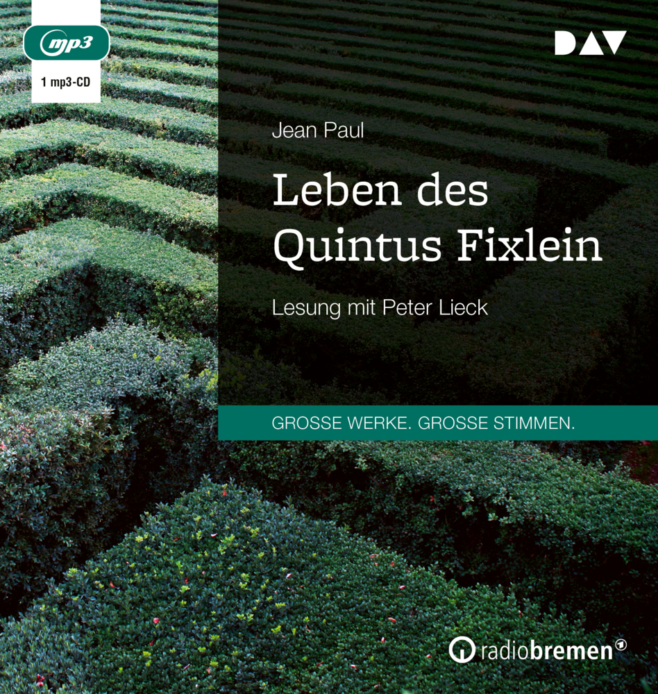 Leben des Quintus Fixlein, 1 Audio-CD, 1 MP3 main product photo