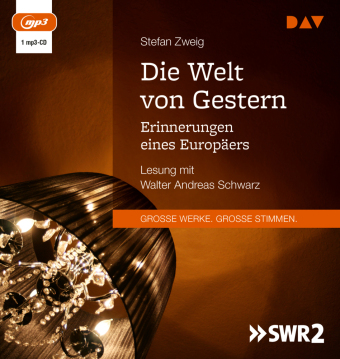 Die Welt von Gestern. Erinnerungen eines Europäers, 1 Audio-CD, 1 MP3