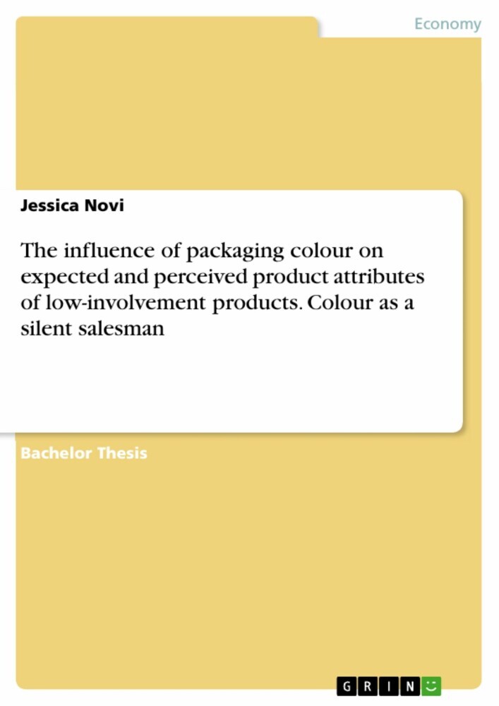 The influence of packaging colour on expected and perceived product attributes of low-involvement products. Colour as a silent salesman main product photo