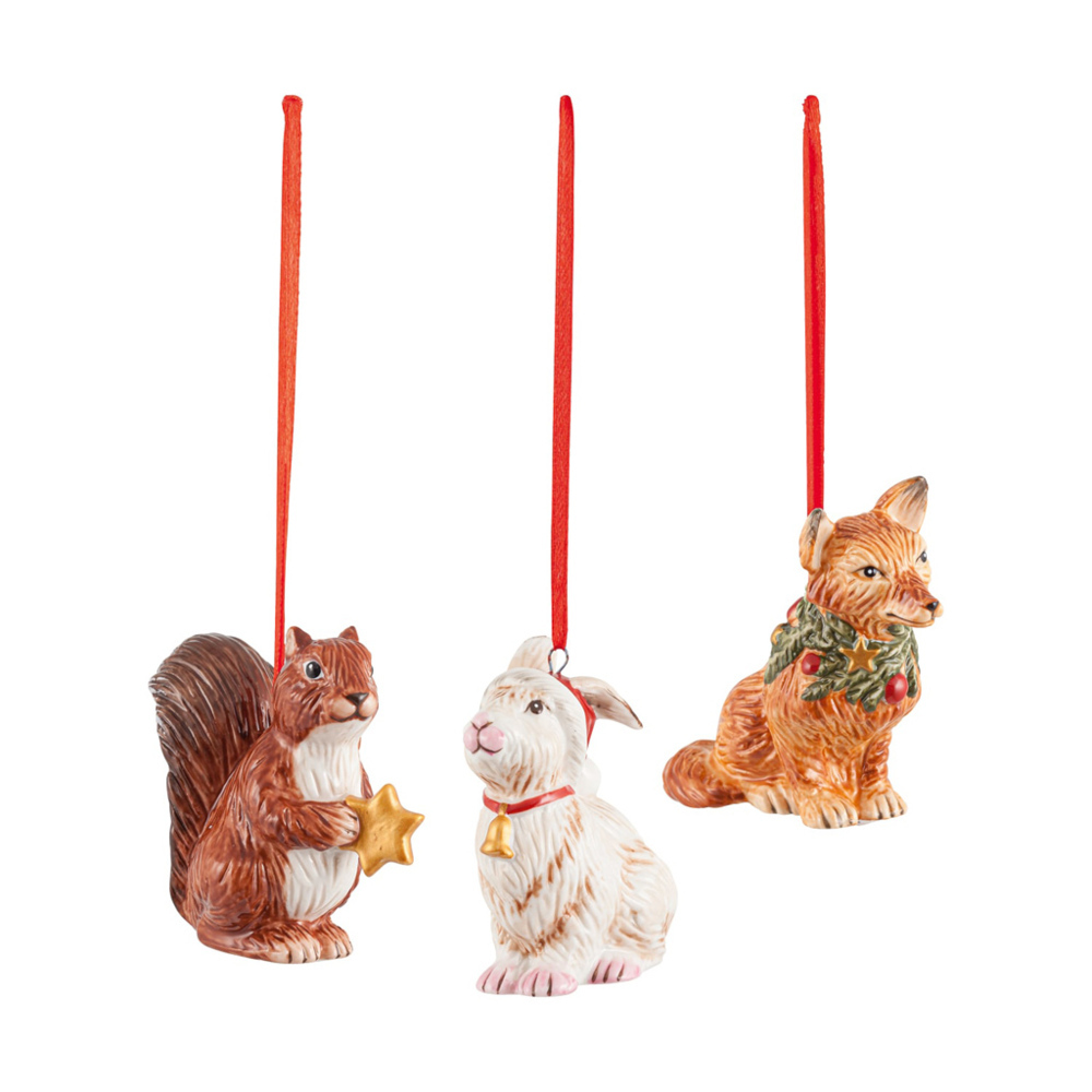 Nostalgic Ornaments Ornamente Waldtiere, Set 3tlg. main product photo