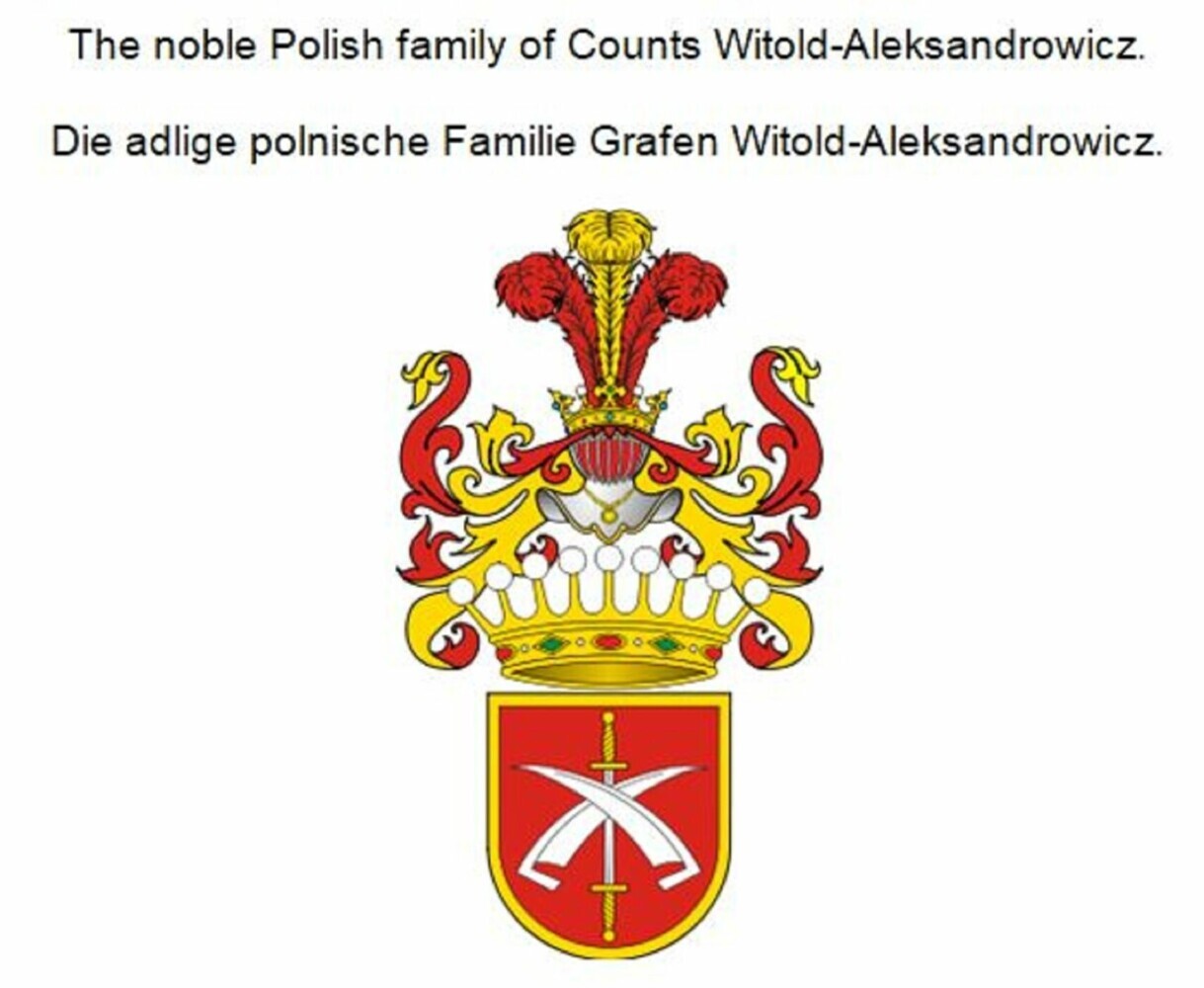 The noble Polish family of Counts Witold-Aleksandrowicz. Die adlige polnische Familie Grafen Witold-Aleksandrowicz. main product photo