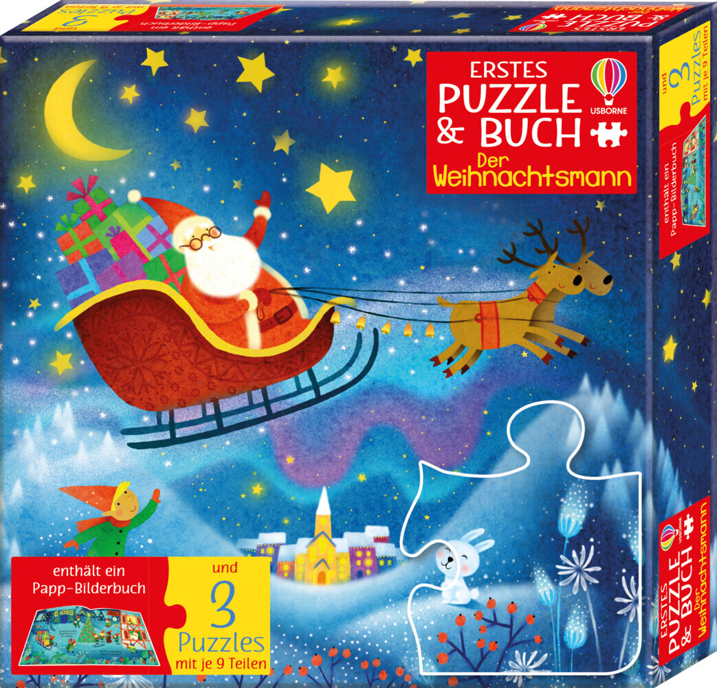 Erstes Puzzle & Buch: Der Weihnachtsmann main product photo