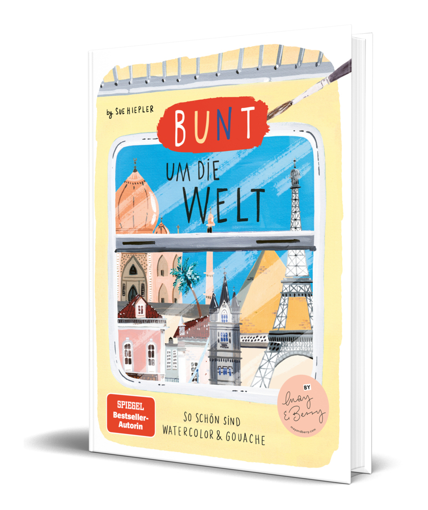 Bunt um die Welt. So schön sind Watercolor und Gouache main product photo
