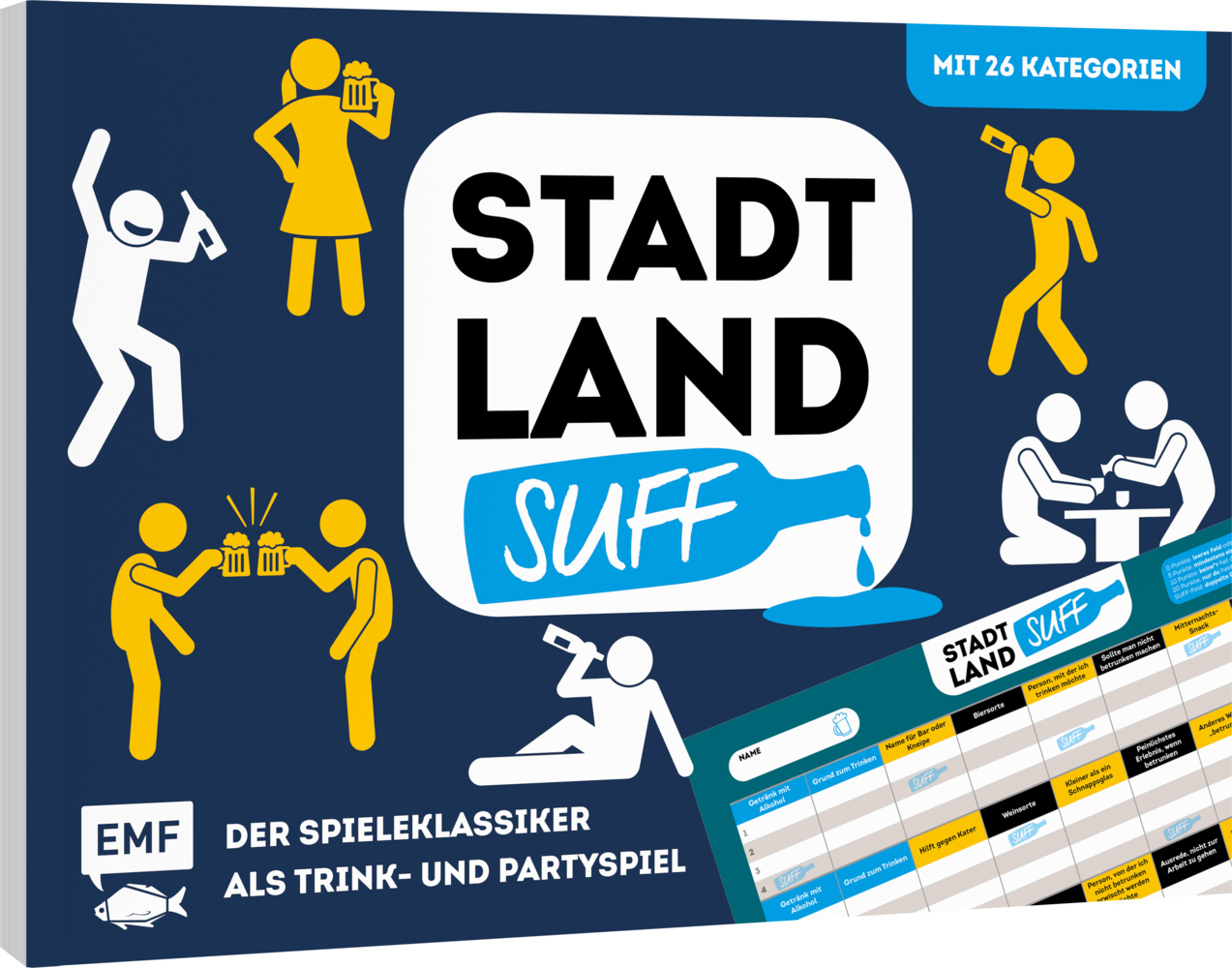 Stadt, Land, Suff - Der Spieleklassiker als Trink- und Partyspiel main product photo