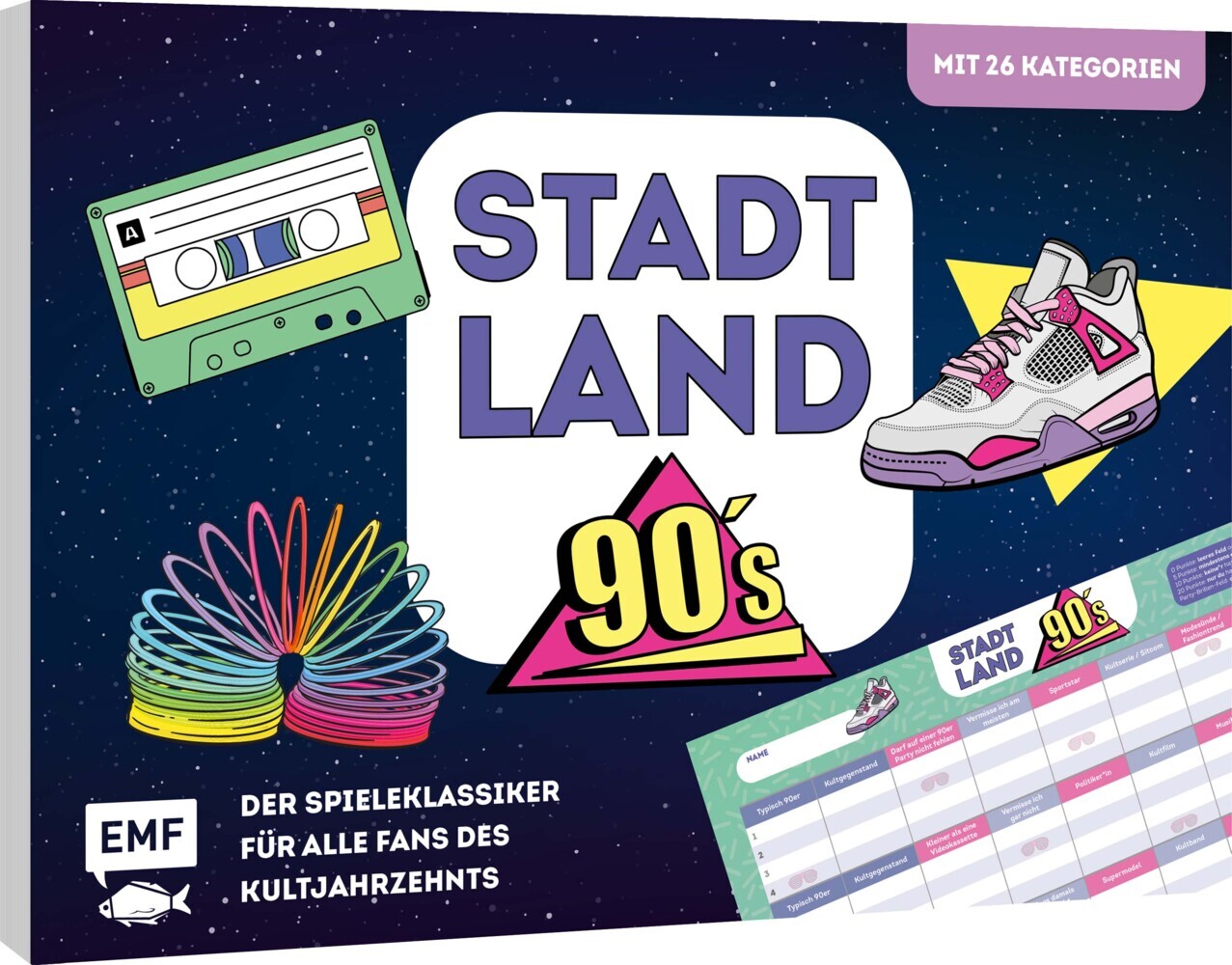 Stadt, Land, 90s - Der Spieleklassiker für alle Fans des Kultjahrzehnts main product photo