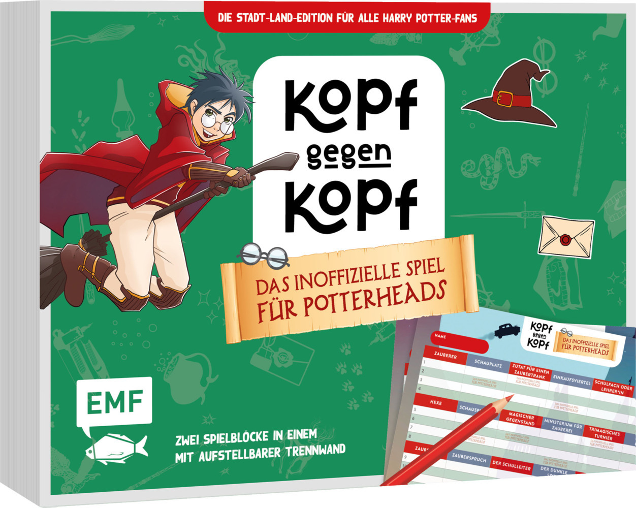 Der ultimative Spielblock: Kopf gegen Kopf - Die inoffizielle Stadt-Land-Edition für Potterheads main product photo