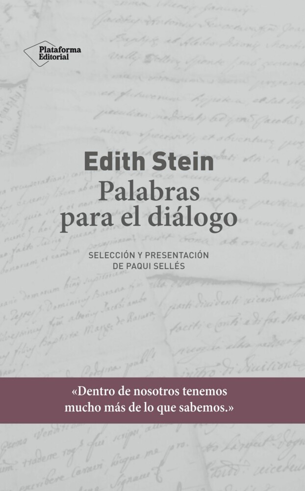 Edith Stein. Palabras para el diálogo main product photo