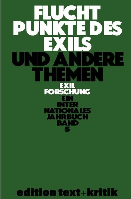 Fluchtpunkte des Exils und andere Themen main product photo