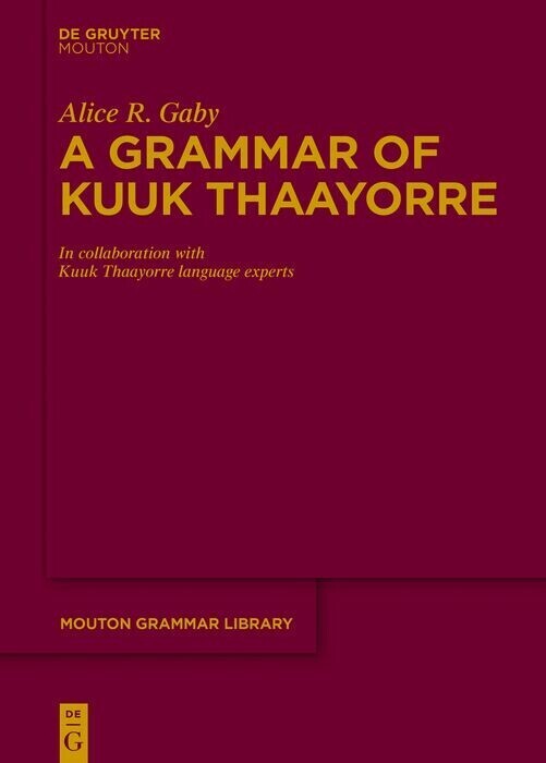 A Grammar of Kuuk Thaayorre main product photo