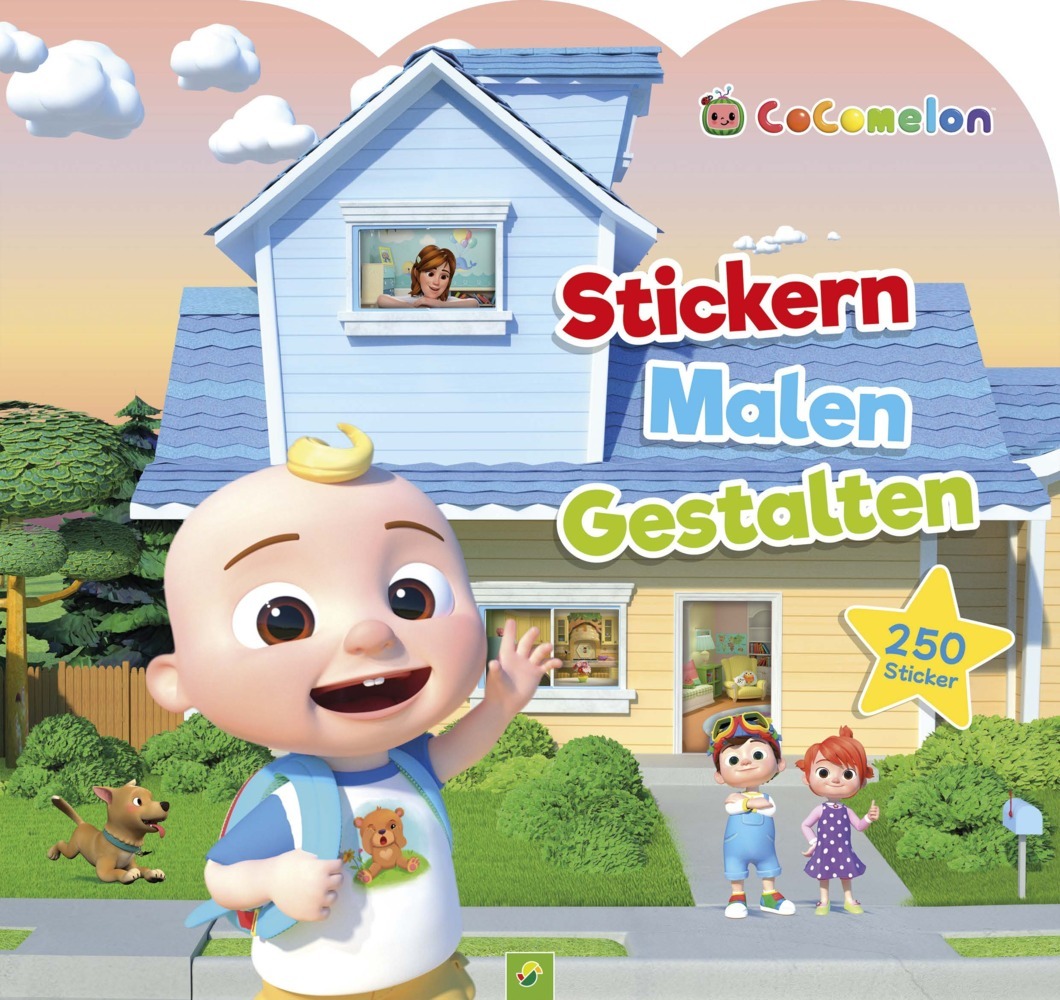 CoComelon - Stickern, Malen, Gestalten: Mit 250 Stickern. Für Kinder ab 3 Jahren main product photo