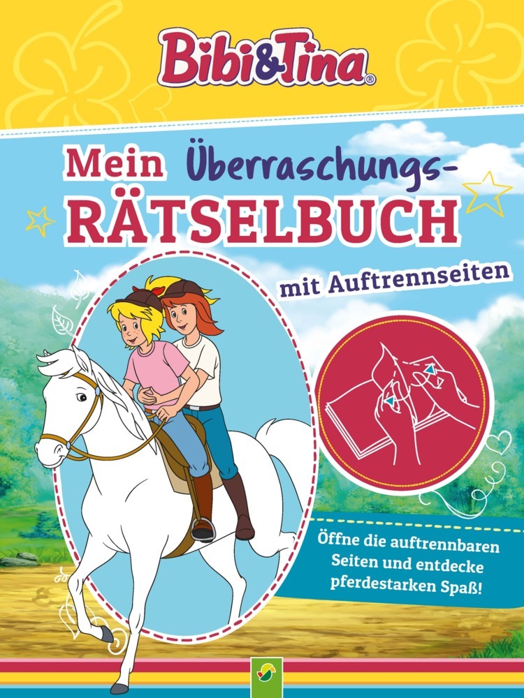 Bibi & Tina Mein Überraschungs-Rätselbuch mit Auftrennseiten. Für Kinder ab 5 Jahren main product photo