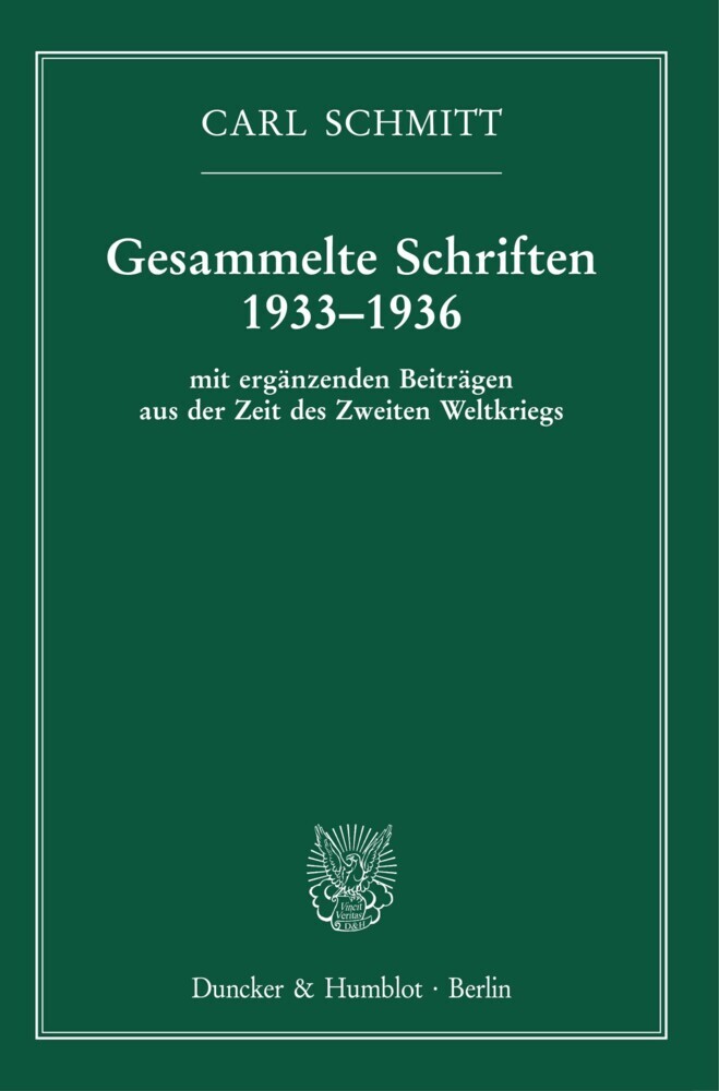 Gesammelte Schriften 1933-1936. main product photo