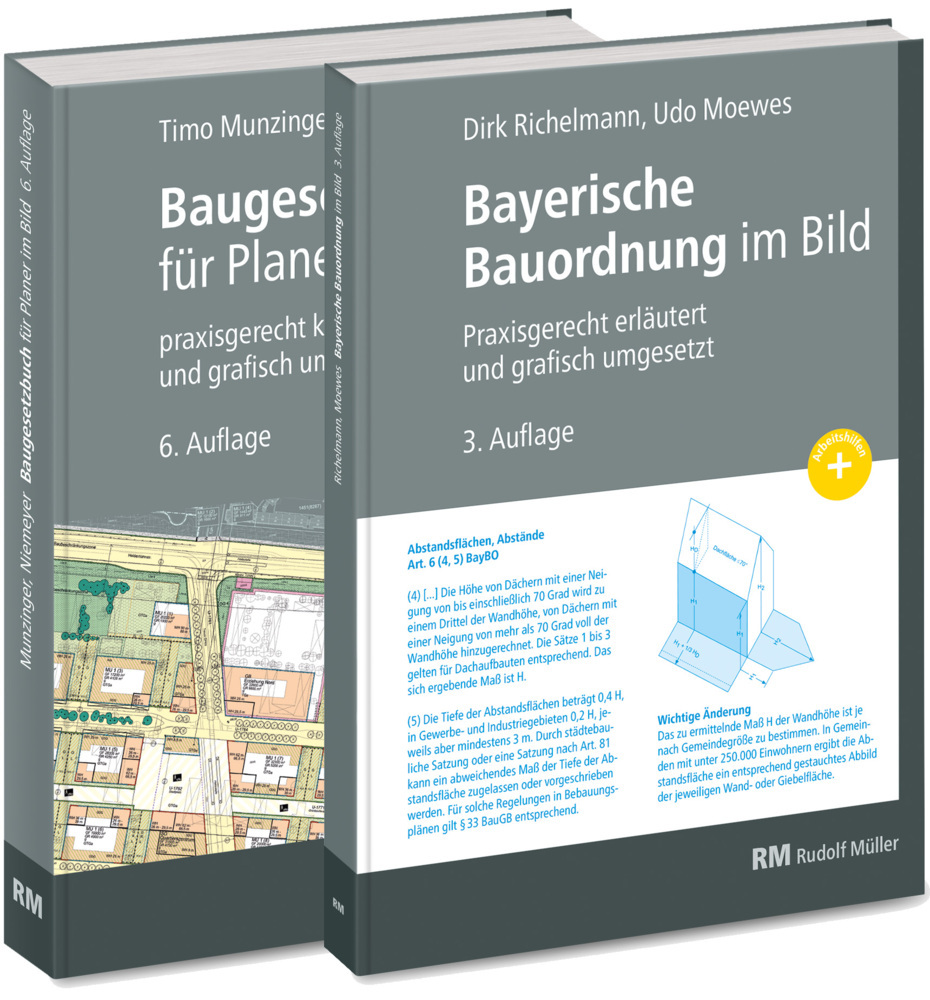 Buchpaket: Baugesetzbuch für Planer im Bild & Bayerische Bauordnung im Bild main product photo