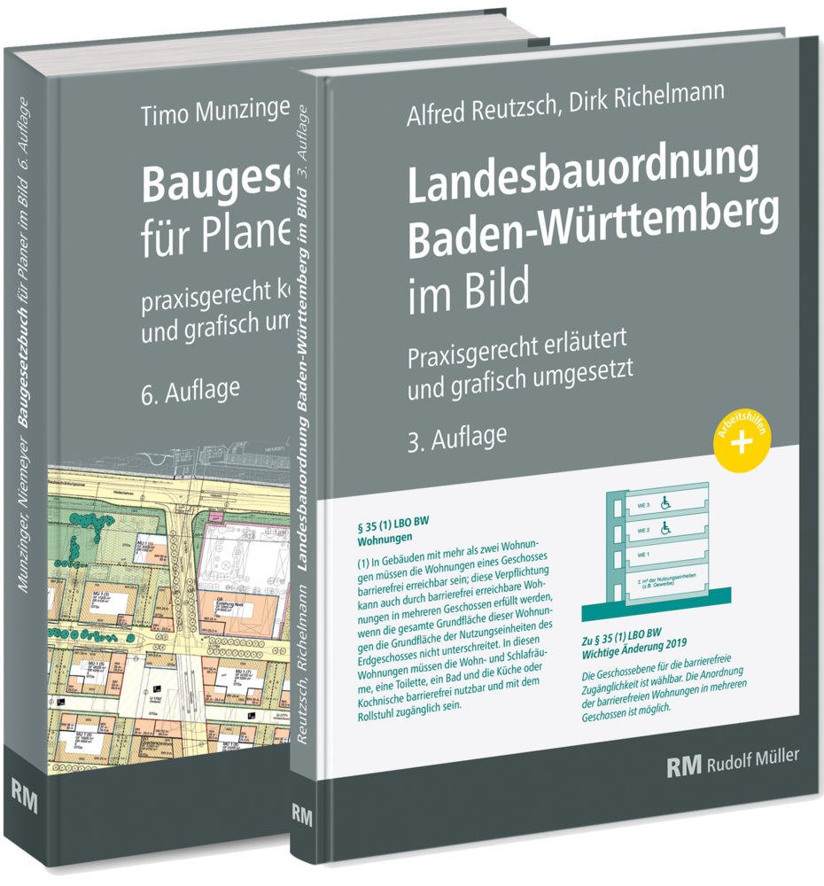 Buchpaket: Baugesetzbuch für Planer im Bild & Landesbauordnung Baden-Württemberg im Bild main product photo