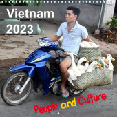 Vietnam 2023 People and Culture (Wall Calendar 2023 300 × 300 mm Square)