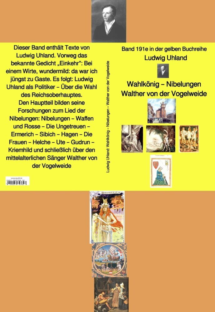 Wahlkönig - Nibelungen - Walther von der Vogelweide - Band 191e in der gelben Buchreihe - bei Jürgen Ruszkowski main product photo