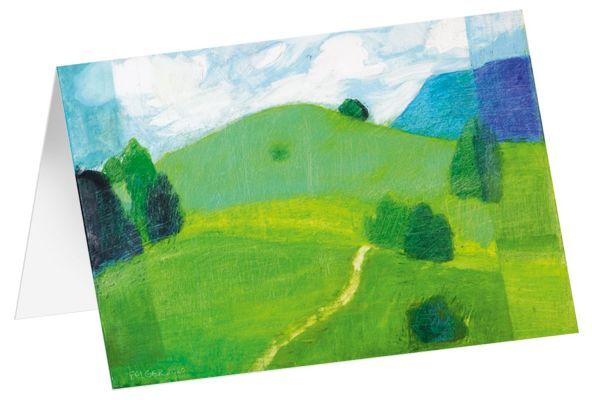 Kunstkarten "Grüne Wiesen" 5 Stk. main product photo
