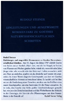 Einleitungen zu Goethes Naturwissenschaftlichen Schriften