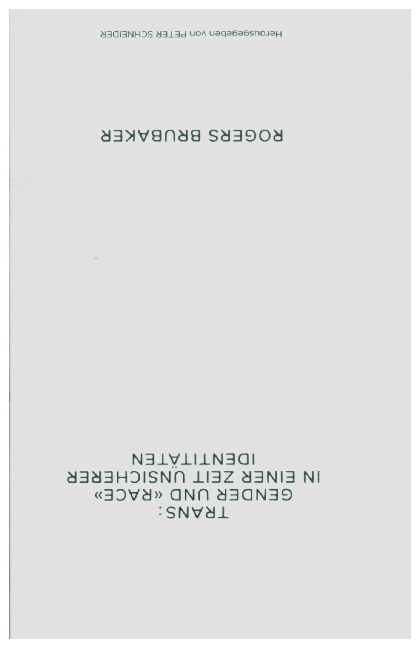 Trans. Gender und Race in einer Zeit unsicherer Identitäten main product photo