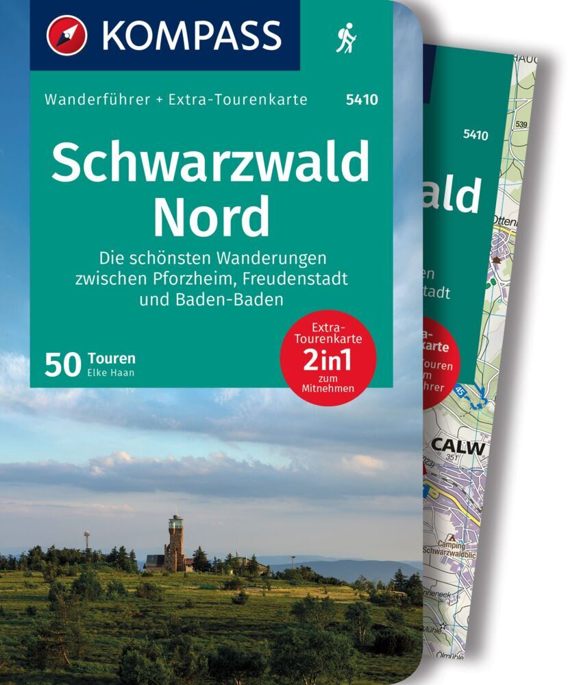 KOMPASS Wanderführer Schwarzwald Nord, Die schönsten Wanderungen zwischen Pforzheim, Freudenstadt und Baden-Baden, 50 Touren mit Extra-Tourenkarte main product photo