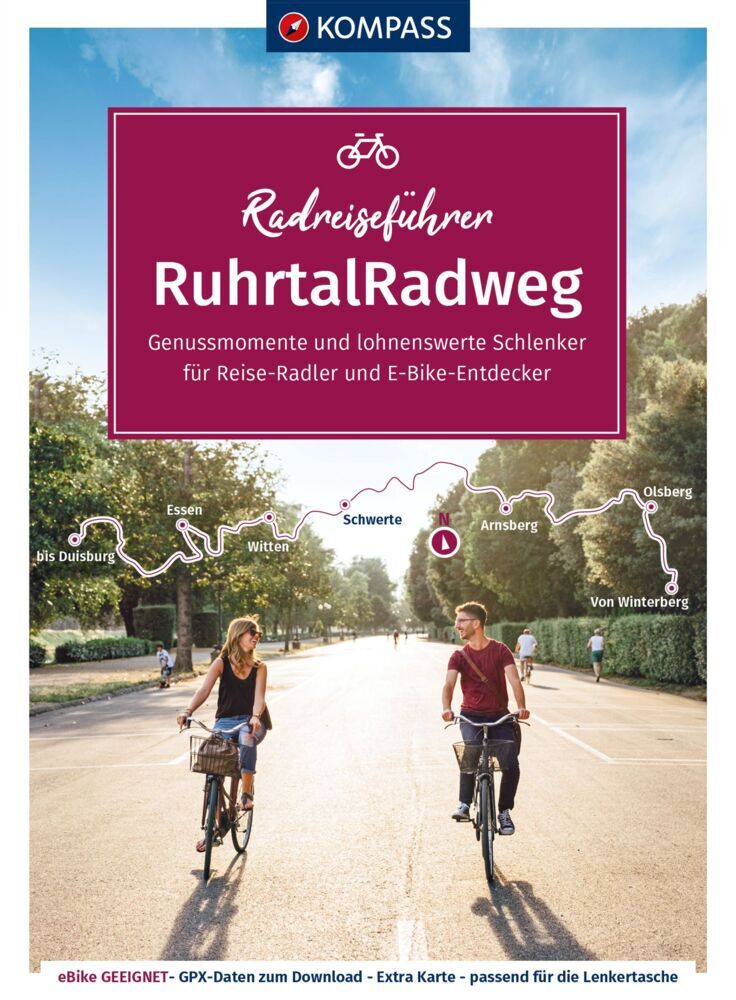 KOMPASS Radreiseführer RuhrtalRadweg main product photo