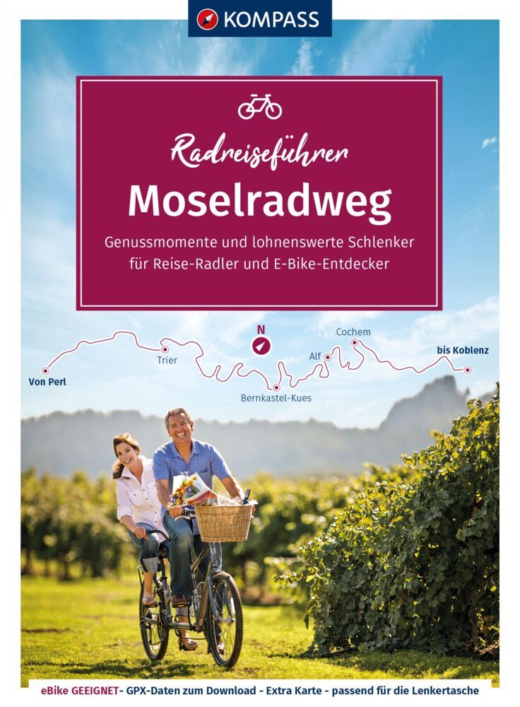 KOMPASS Radreiseführer Moselradweg main product photo