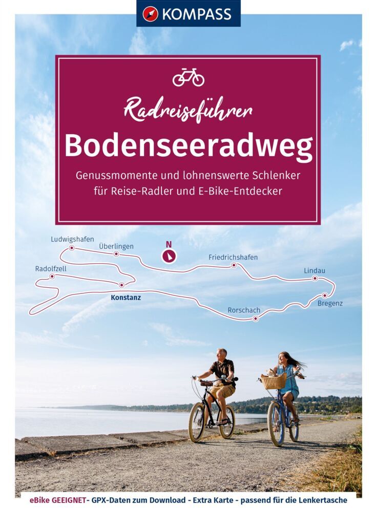 KOMPASS Radreiseführer Bodenseeradweg main product photo