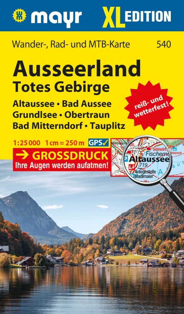 Mayr Wanderkarte Ausseerland, Totes Gebirge XL 1:25.000 main product photo
