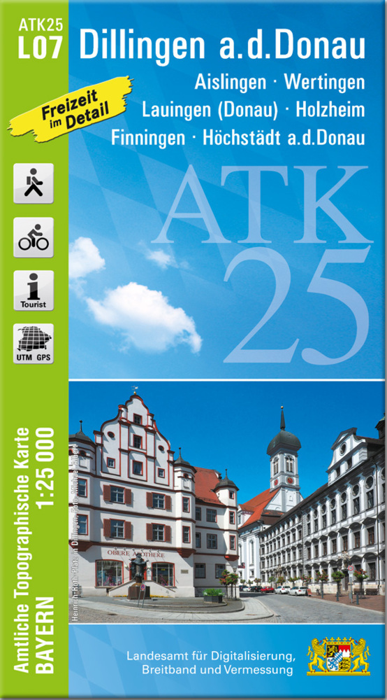 ATK25-L07 Dillingen a.d.Donau (Amtliche Topographische Karte 1:25000) main product photo