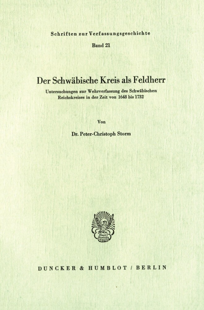 Der Schwäbische Kreis als Feldherr. main product photo