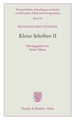 Kleine Schriften II.