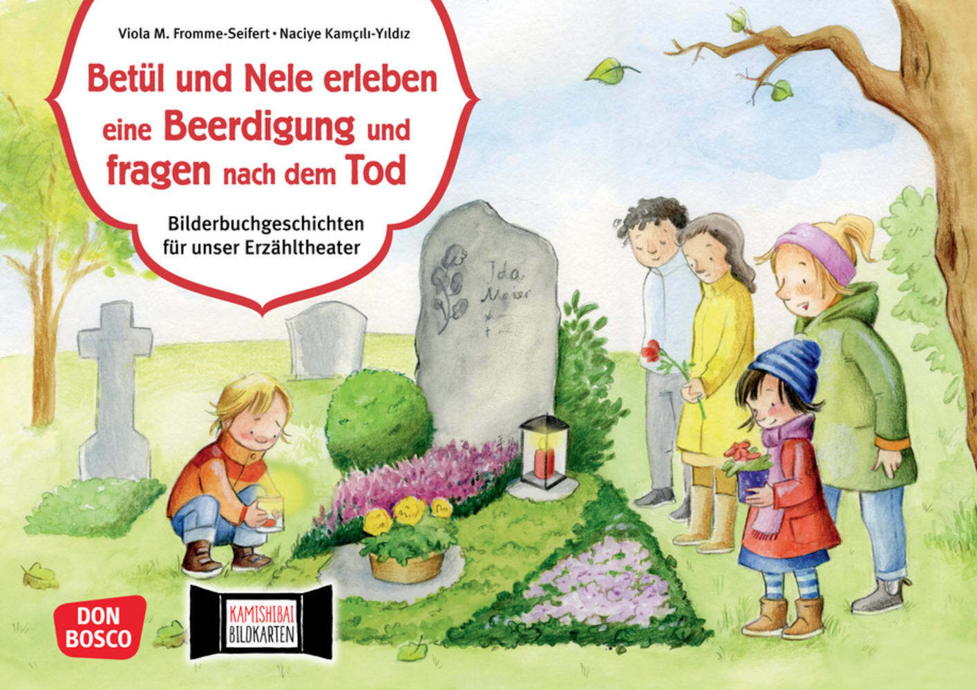 Betül und Nele erleben eine Beerdigung und fragen nach dem Tod. Kamishibai Bildkartenset main product photo