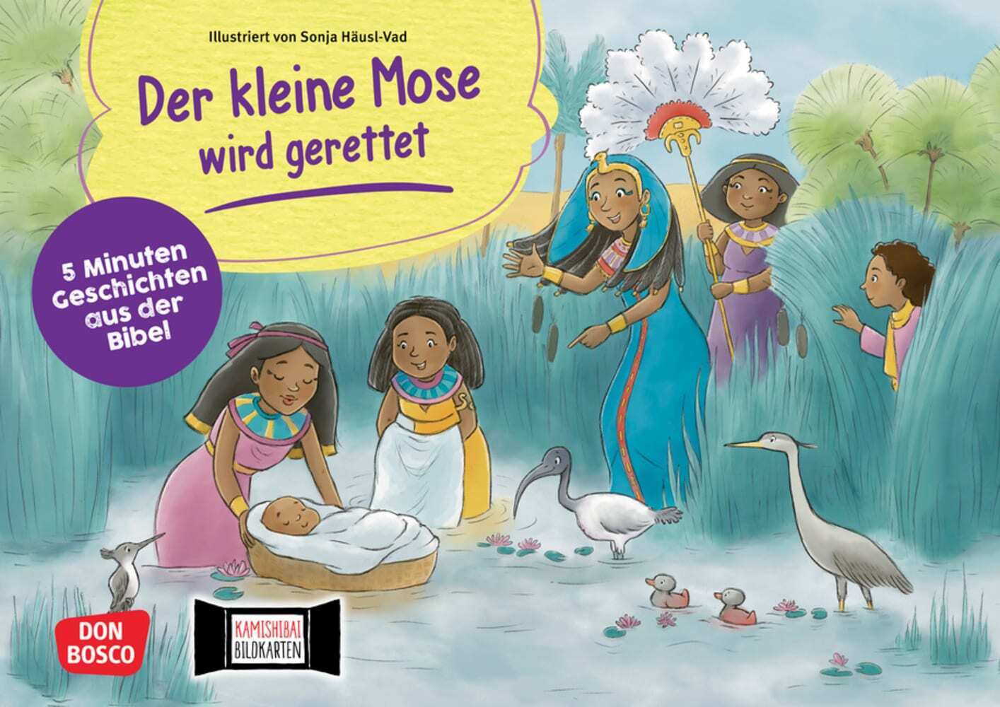 Der kleine Mose wird gerettet. Kamishibai Bildkartenset main product photo