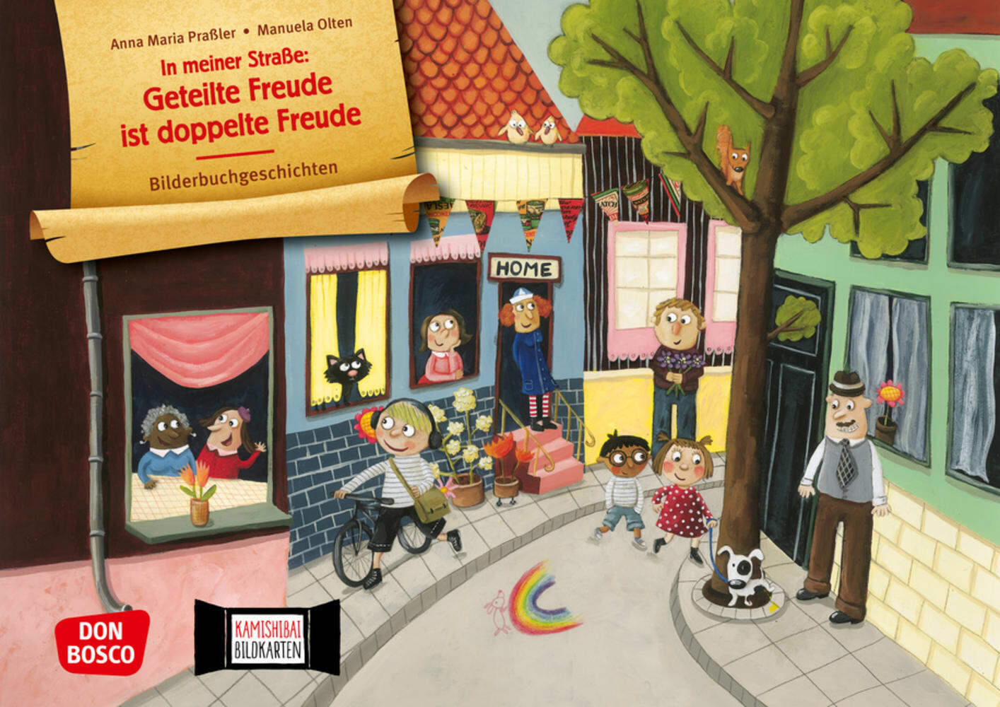 In meiner Straße: Geteilte Freude ist doppelte Freude. Kamishibai Bildkartenset main product photo