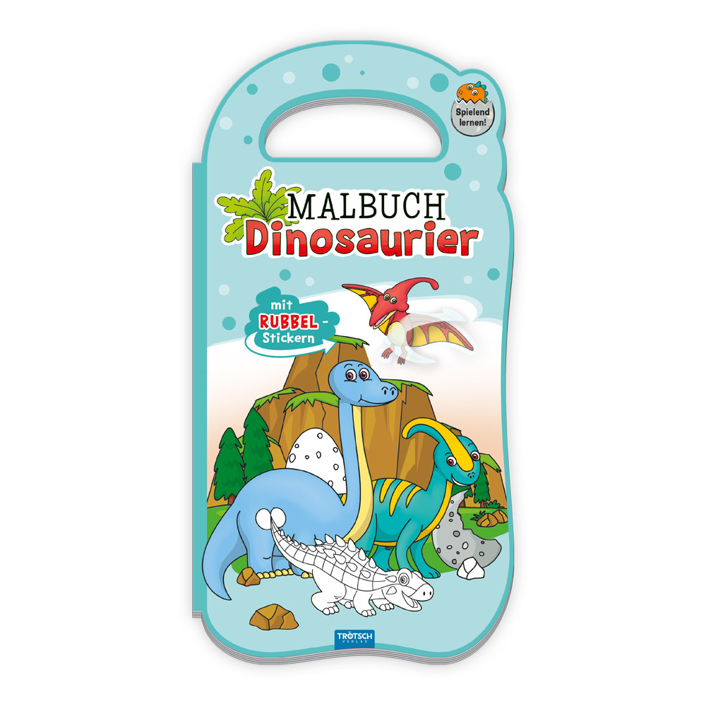 Trötsch Malbuch mit Rubbelstickern Dinosaurier main product photo