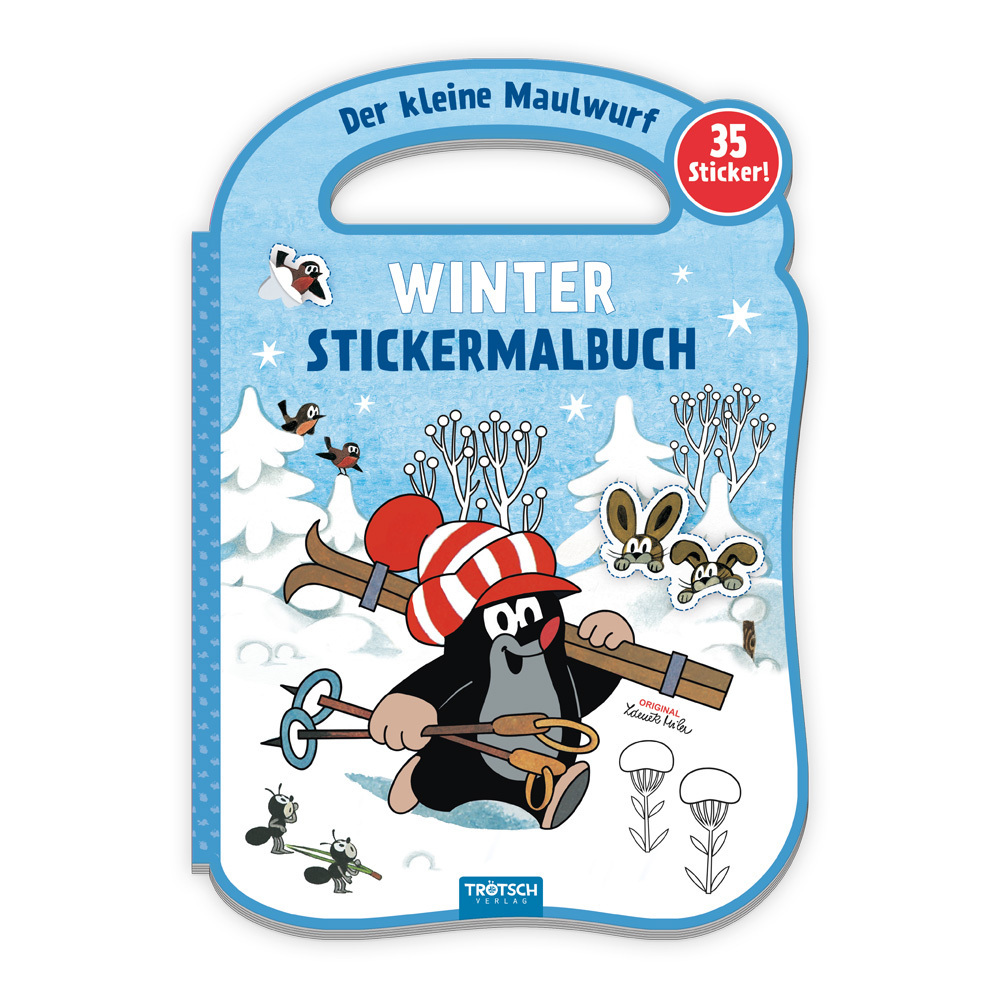 Trötsch Der kleine Maulwurf Winter-Stickermalbuch main product photo