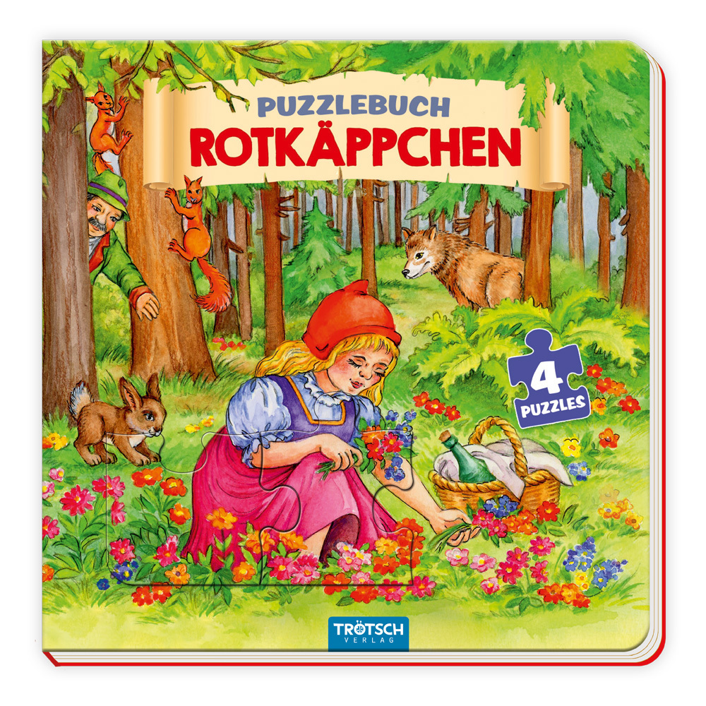 Trötsch Pappenbuch Puzzlebuch Rotkäppchen main product photo