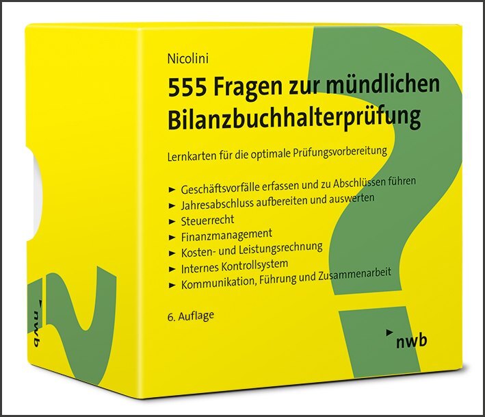 555 Fragen zur mündlichen Bilanzbuchhalterprüfung main product photo