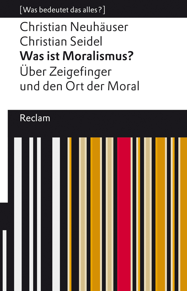 Was ist Moralismus?. Über Zeigefinger und den Ort der Moral main product photo