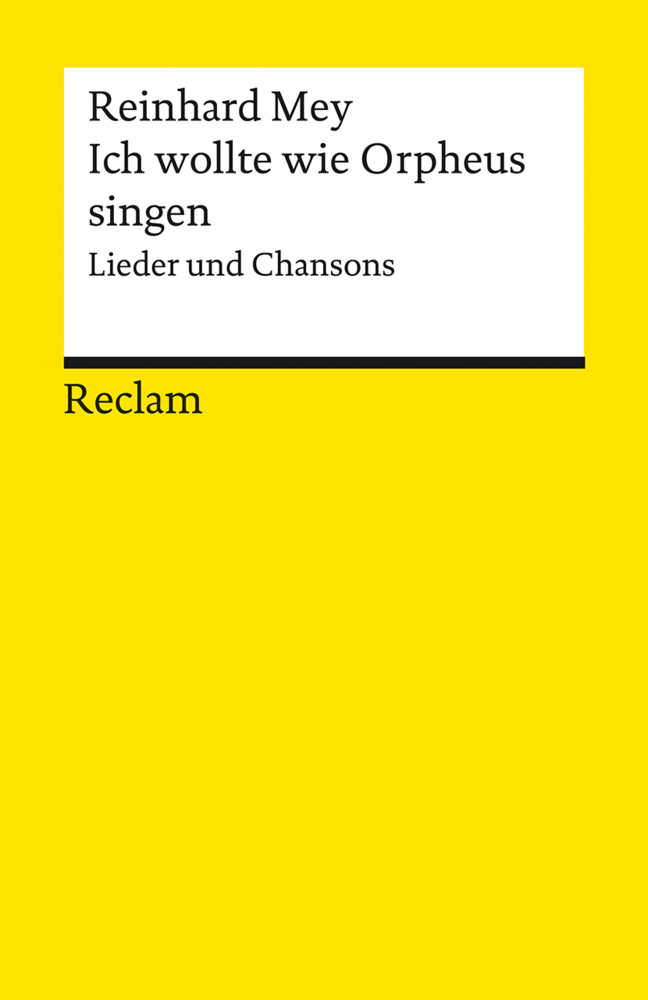 Ich wollte wie Orpheus singen. Lieder und Chansons main product photo