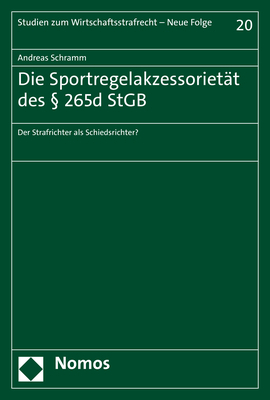 Die Sportregelakzessorietät des § 265d StGB main product photo